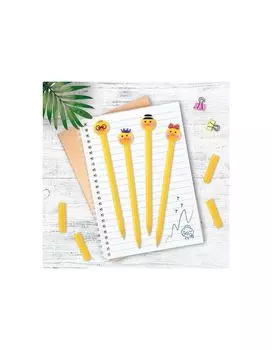 143808, Ручка с топпером шариковая масляная ЮНЛАНДИЯ Цыпленок, корпус ассорти, СИНЯЯ, пишущий узел 0,7 мм, 143808