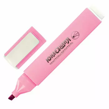 151712, (цена за 12 шт.) Текстовыделитель ЮНЛАНДИЯ "COLORSTAR PASTEL", ПАСТЕЛЬНЫЙ РОЗОВЫЙ, линия 1-4 мм, 151712