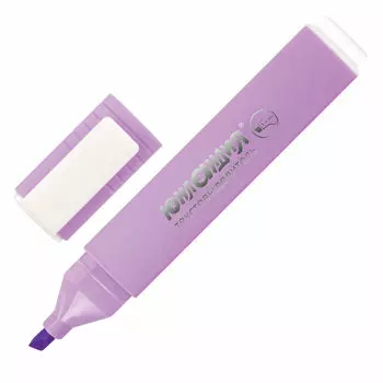 151714, (цена за 12 шт.) Текстовыделитель ЮНЛАНДИЯ "COLORSTAR PASTEL", ЛАВАНДОВЫЙ, линия 1-4 мм, 151714