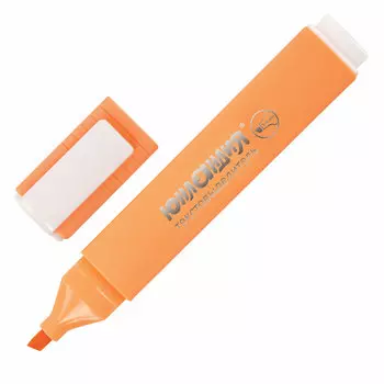 151715, (цена за 12 шт.) Текстовыделитель ЮНЛАНДИЯ "COLORSTAR PASTEL", ПЕРСИКОВЫЙ, линия 1-4 мм, 151715