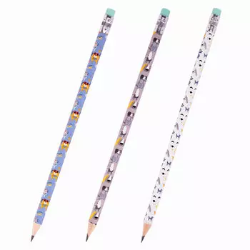 181774, (цена за 45 шт.) Карандаш чернографитный ЮНЛАНДИЯ "ЩЕНОК", 1 шт., HB, с ластиком, корпус ассорти, 181774