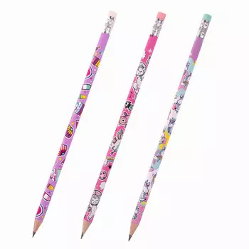 181780, (цена за 45 шт.) Карандаш чернографитный ЮНЛАНДИЯ "ЕДИНОРОГИ", 1 шт., HB, с ластиком, корпус ассорти, 181780