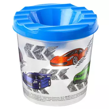 191733, (цена за 10 шт.) Стакан-непроливайка с рисунком "ЮНЛАНДИК БЫСТРЕЕ ВСЕХ" ЮНЛАНДИЯ, 191733