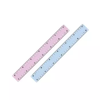 210720, (цена за 12 шт.) Линейка пластик 30 см MAPED (Франция) "Study", тонированная, суперпрочная, европодвес