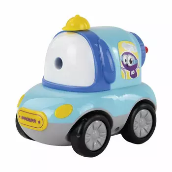 228479, Точилка механическая ЮНЛАНДИЯ "Машина Юнландика", корпус голубой, для чернографитных и цветных карандашей, 228479