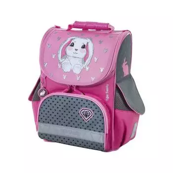 228869, Ранец ЮНЛАНДИЯ by TIGER FAMILY, Эргономичный, Bunny, 35х31х19 см