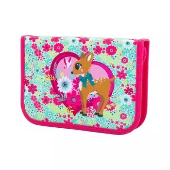 228891, Пенал TIGER FAMILY 1 отделение, 1 откидная планка, ткань, Deer Fantasy, 20х14х4 см