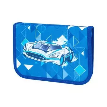 228895, Пенал TIGER FAMILY 1 отделение, 1 откидная планка, ткань, Supersonic, 20х14х4 см