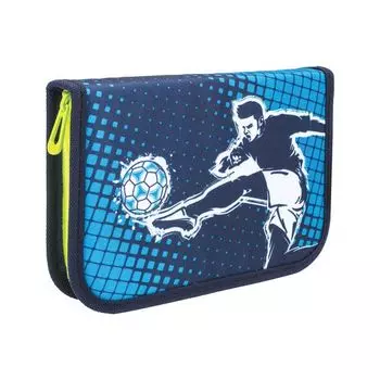 228897, Пенал TIGER FAMILY с наполнением, 1 отд., отк.план., 23 предм., Ultra Force, 20х14х4 см