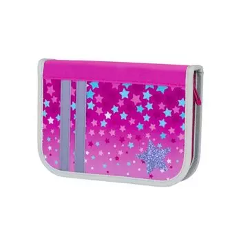 228901, Пенал TIGER FAMILY 1 отделение, 1 откидная планка, ткань, Sparkle Wishes, 20х14х4 см