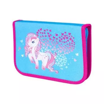 228903, Пенал TIGER FAMILY 1 отделение, 1 откидная планка, ткань, Little Charlotte, 20х14х4 см