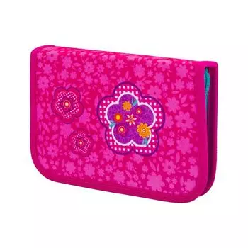 228910, Пенал TIGER FAMILY 1 отделение, 1 откидная планка, ткань, Spring Time, 20х14х4 см