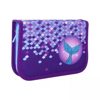 228928, Пенал TIGER FAMILY 1 отделение, 1 откидная планка, ткань, Purple Divine, 20х14х4 см