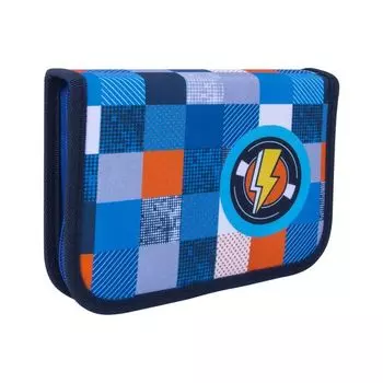 228929, Пенал TIGER FAMILY 1 отделение, 1 откидная планка, ткань, Flash, 20х14х4 см