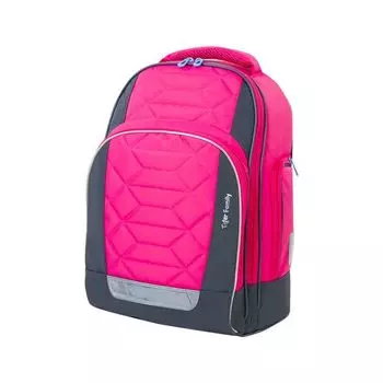 228941, Рюкзак TIGER FAMILY школьный, Rainbow, с ортопедич.спинкой, Pink Lemonade, 39х31х20 см