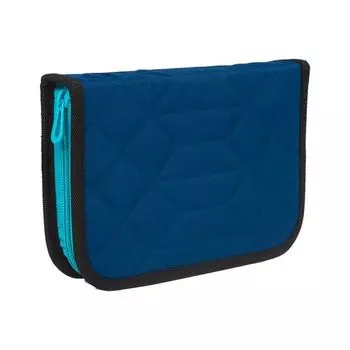 228942, Пенал TIGER FAMILY с наполнением, 1 отд., 2 отк.план., 31 предм., Polar Ice, 20х14х4 см