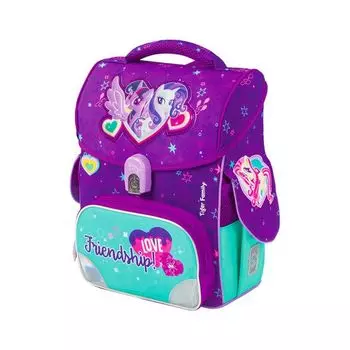 228974, Ранец TIGER FAMILY для нач.школы, Jolly, Twilight Sparkle &amp; Rarity, ЛИЦЕНЗИЯ, 36х31х19 см