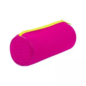 229024, Пенал-тубус BRAUBERG, сетка, Neon, розовый, 21х8х8 см