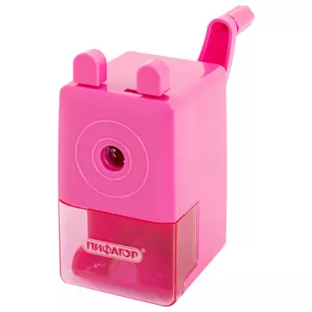 229797, Точилка механическая ПИФАГОР "Study", корпус розовый, 229797