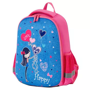 229938, Ранец ПИФАГОР EVA BASIC, 1 отделение, "Happy girl", 39х30х16 см, 229938