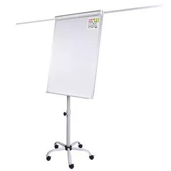 238005, Доска-флипчарт с дополнительными держателями для бумаги, магнитно-маркерная, 70х100 см, пятилучие, STAFF, 238005