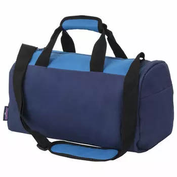 270096, Сумка спортивная ЮНЛАНДИЯ с отделением для обуви, 40х22х20 см, синий/голубой, 270096