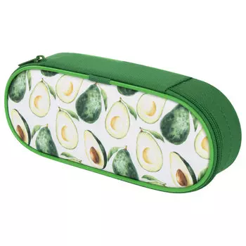 270374, Пенал-футляр BRAUBERG, 1 отделение, ткань, 21x9x5 см, Avocado, 270374