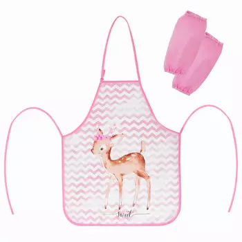 270383, Фартук с нарукавниками ЮНЛАНДИЯ, 45x54 см, "Baby Deer", 270383