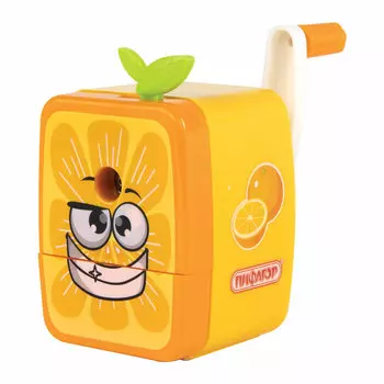 270426, Точилка механическая ПИФАГОР "Апельсин", корпус оранжевый, 270426