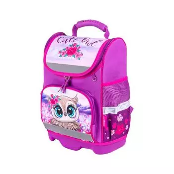270586, Ранец ЮНЛАНДИЯ WISE для начальной школы, Cute owl, 37x29х15 см, 270586