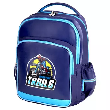 270680, Рюкзак ЮНЛАНДИЯ MILD, 2 отделения, эрго-спинка, "Adventure trails", 36х28х18 см, 270680