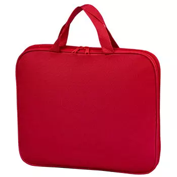 270730, Папка на молнии с ручками STAFF EVERYDAY, А4, полиэстер, красная, 270730