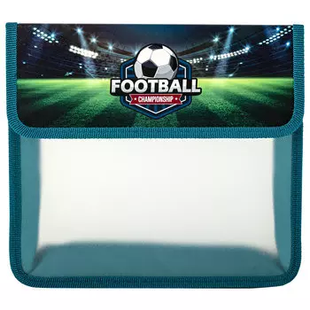 270970, Папка для тетрадей ЮНЛАНДИЯ А5, пластик, 2 отделения, клапан на липучке, "Stadium", 270970