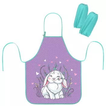271043, Фартук с нарукавниками ЮНЛАНДИЯ, 45х54 см, "Little bunny", 271043