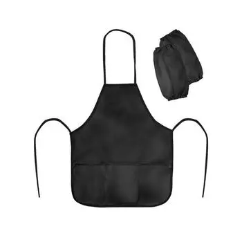 271094, Фартук с нарукавниками для уроков труда ПИФАГОР, 44х55 см, черный, 271094