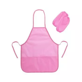 271096, Фартук с нарукавниками для уроков труда ПИФАГОР, 44х55 см, розовый, 271096