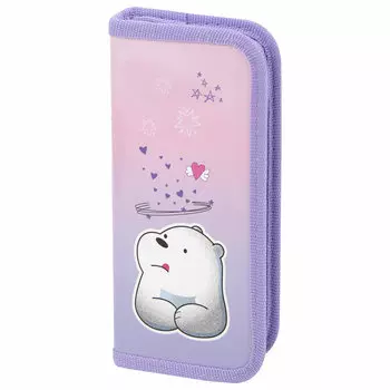 271098, Пенал ПИФАГОР, 1 отделение, ламинированный картон, 19х9 см, "White bear", 271098