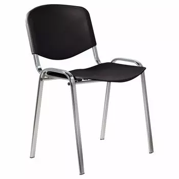 532571, Стул STAFF "Iso Plast CF-009", хром каркас, пластик черный, 532571