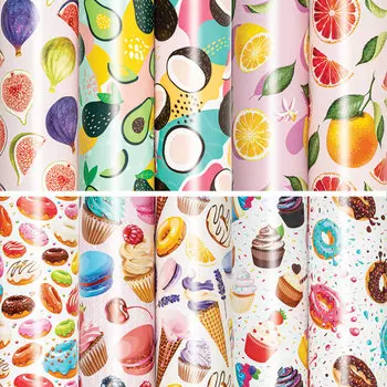 591920, (цена за 50 шт.) Бумага упаковочная "Sweet Life" 70x100 см, 10 дизайнов ассорти, ЗОЛОТАЯ СКАЗКА, 591920