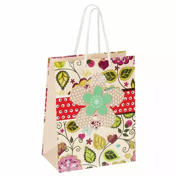 606581, (цена за 12 шт.) Пакет подарочный 17,8x9,8x22,9 см, ЗОЛОТАЯ СКАЗКА "Загадка", ламинированный, 606581