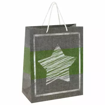 606588, (цена за 12 шт.) Пакет подарочный 26x12,7x32,4 см, ЗОЛОТАЯ СКАЗКА "Звезда", ламинированный, 606588