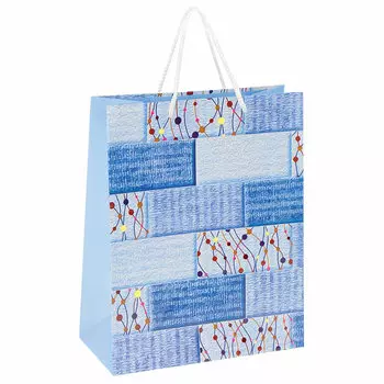 606600, (цена за 12 шт.) Пакет подарочный 26x12,7x32,4 см, ЗОЛОТАЯ СКАЗКА "Абстракция", ламинированный, 606600