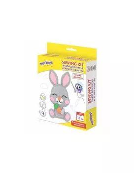 664489, Набор для шитья игрушки из фетра Зайчик, ЮНЛАНДИЯ, 664489