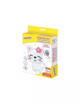 664490, Набор для шитья игрушки из фетра Котёнок, ЮНЛАНДИЯ, 664490