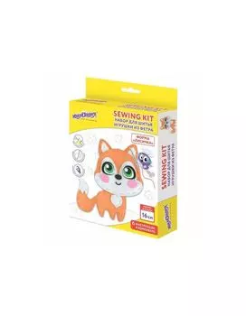 664491, Набор для шитья игрушки из фетра Лисёнок, ЮНЛАНДИЯ, 664491