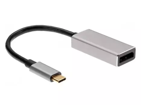 Aдаптер Aopen USB 3.1 Type-Cm --&gt; DP(f) 4K@60Hz, Alum Shell, (ACU422MB)