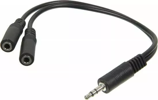 Адаптер аудио Ningbo 2xJack 3.5 (f)-Jack 3.5 (m) 0.1м. (JAAC170)