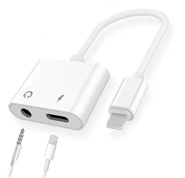 Адаптер Devia Dual Lightning + 3.5mm Charging Splitter белый