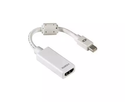Адаптер HAMA H-53246, HDMI (f) - Mini Displayport GOLD ф/фильтр белый (00053246)
