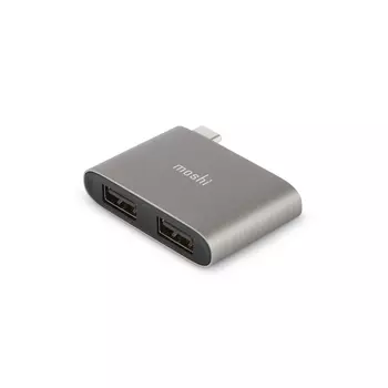 Адаптер Moshi USB-C to Dual USB-A Titanium Gray